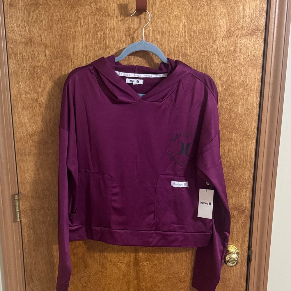 Hurley Maroon Pullover Hoodie NWT